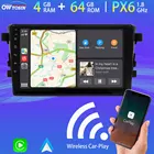 Автомобильный мультимедийный проигрыватель, Android 10, PX6, 4 Гб + 64 ГБ, GPS-радио, Bluetooth 2014, Carplay, HDMI, для Suzuki Celerio Culture S 2019-5,0