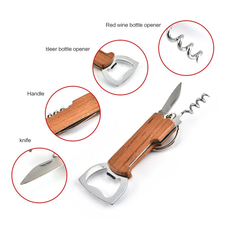 Многофункциональная открывашка для пива подвеска ключей из нержавеющей стали с