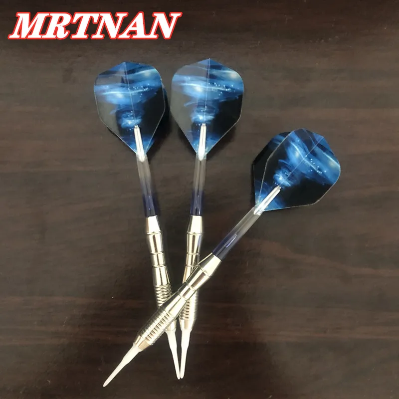

New 3pcs/set hot sale 18g stainless steel darts nylon soft darts professional indoor high-quality throwing darts set