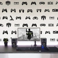 39pcs video game constroller joysticker wall sticker playroom kids room gaming zone gamer xbox ps wall decal bedroom vinyl decor
