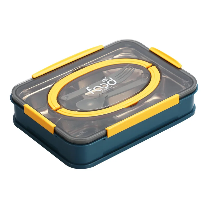 

Bento Box Japanese Style Stainless Steel Lunch Box Food Warmer Leak-Proof Breakfast Lunch Box for Kids with Compartment Food Box