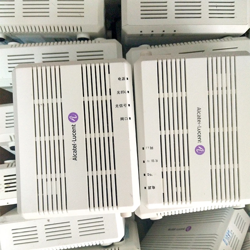 10 шт. используется FTTH GPON ONU Alcatel Lucent Bell I-010G ONT с 1GE GPON маршрутизатор английская версия б/у