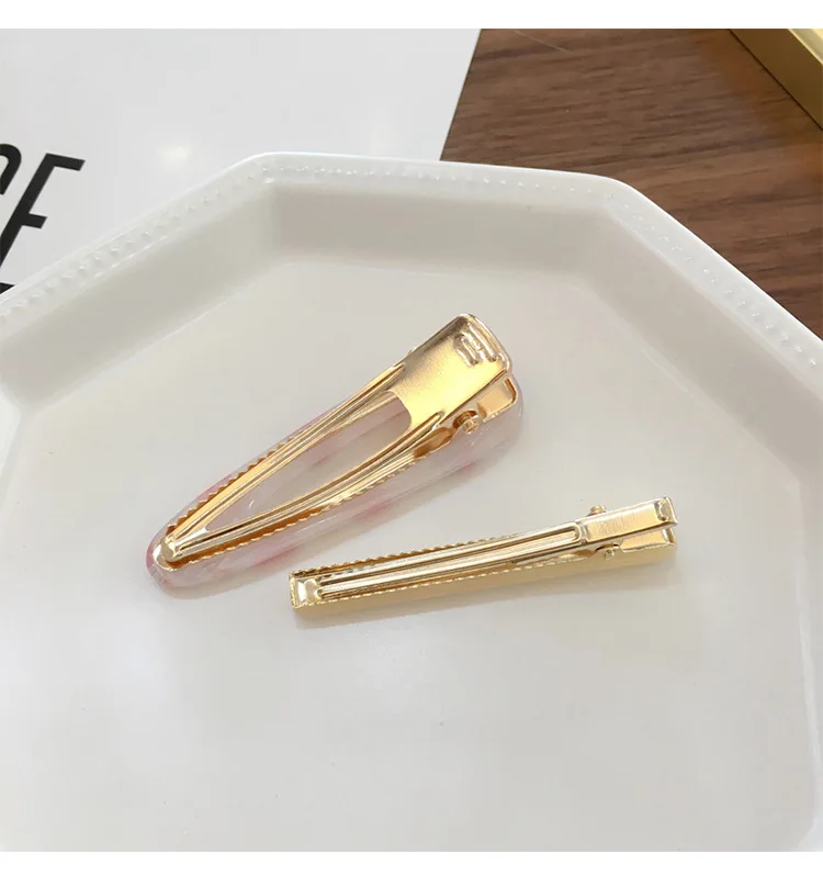 

2pcs/set Acetate Fruit Hair Clips Barrettes Water Drop Duckbill Hairpins Acrylic Side Hair Clip Women Girls Hair Accessories
