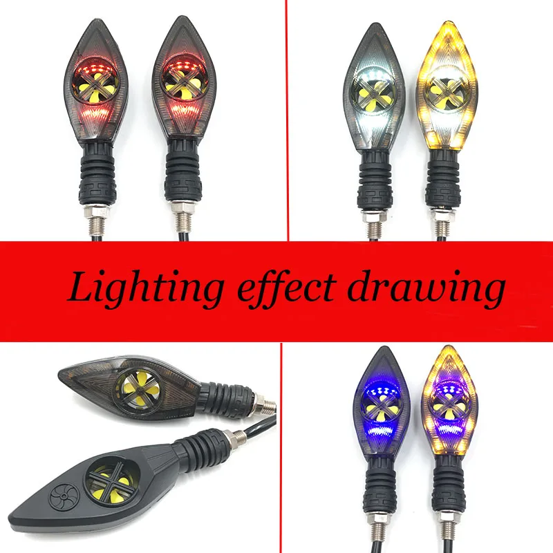 

LED Motorcycle Turn Signal Lights Front Rear Indicator Waterproof Motorbike Daytime Running Lights Blinker Moto Signal Lamp