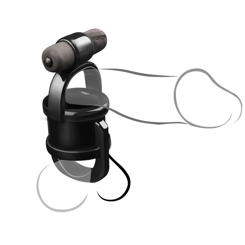 Хорошее здоровое взрослое кольцо блокировки 10 частот вибрирующий