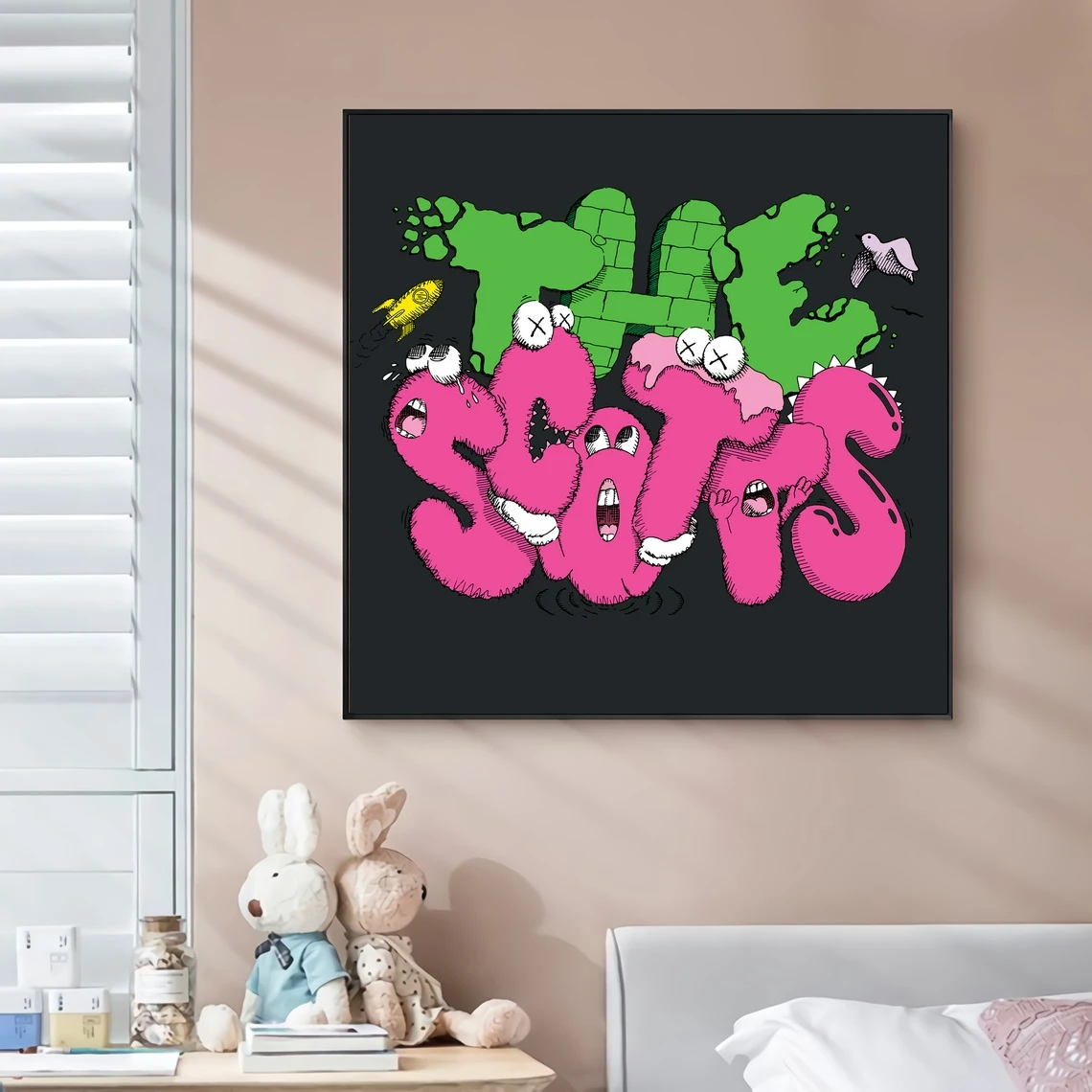 

The Scotts Music Album Cover Canvas Poster Hip Hop Rapper Pop Music Celebrity Wall Painting Art Decoration