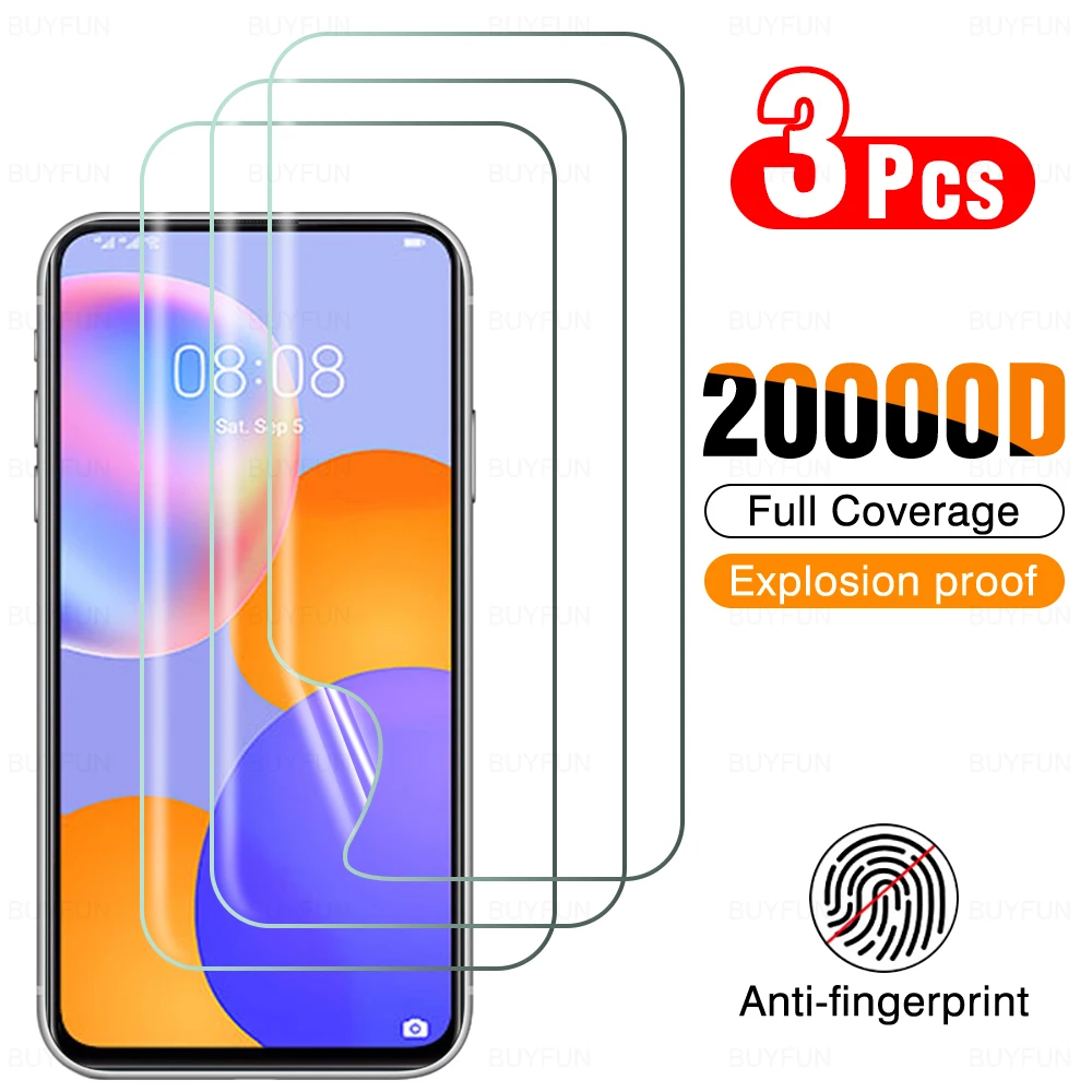 

3PCS Cover Hydrogel Film For Huawei y9a y9 y9s y8p y7 y7a y7p y6 y6p y6s y5 y5p lite pro prime 2018 2019 2020 Not Tempered Glass