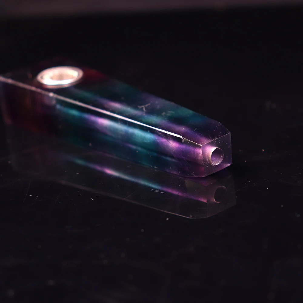 1 шт. натуральная кварцевая труба курительная трубка мечта аметист плоская