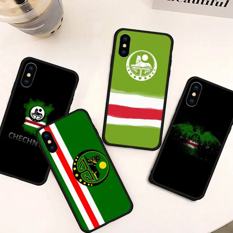 

Chechnya National flag Phone Case For iphone 12 11 13 7 8 6 s plus x xs xr pro max mini