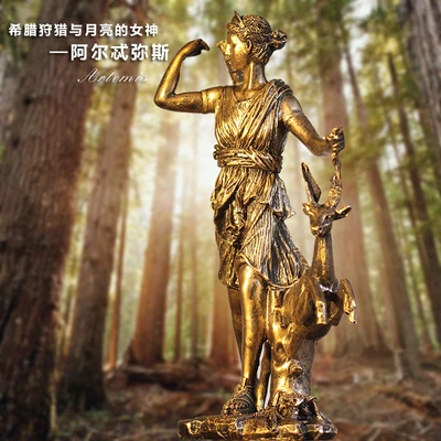 Ретро ремесла Artemis Moon богиня креативные кафе греческие мифологические домашние