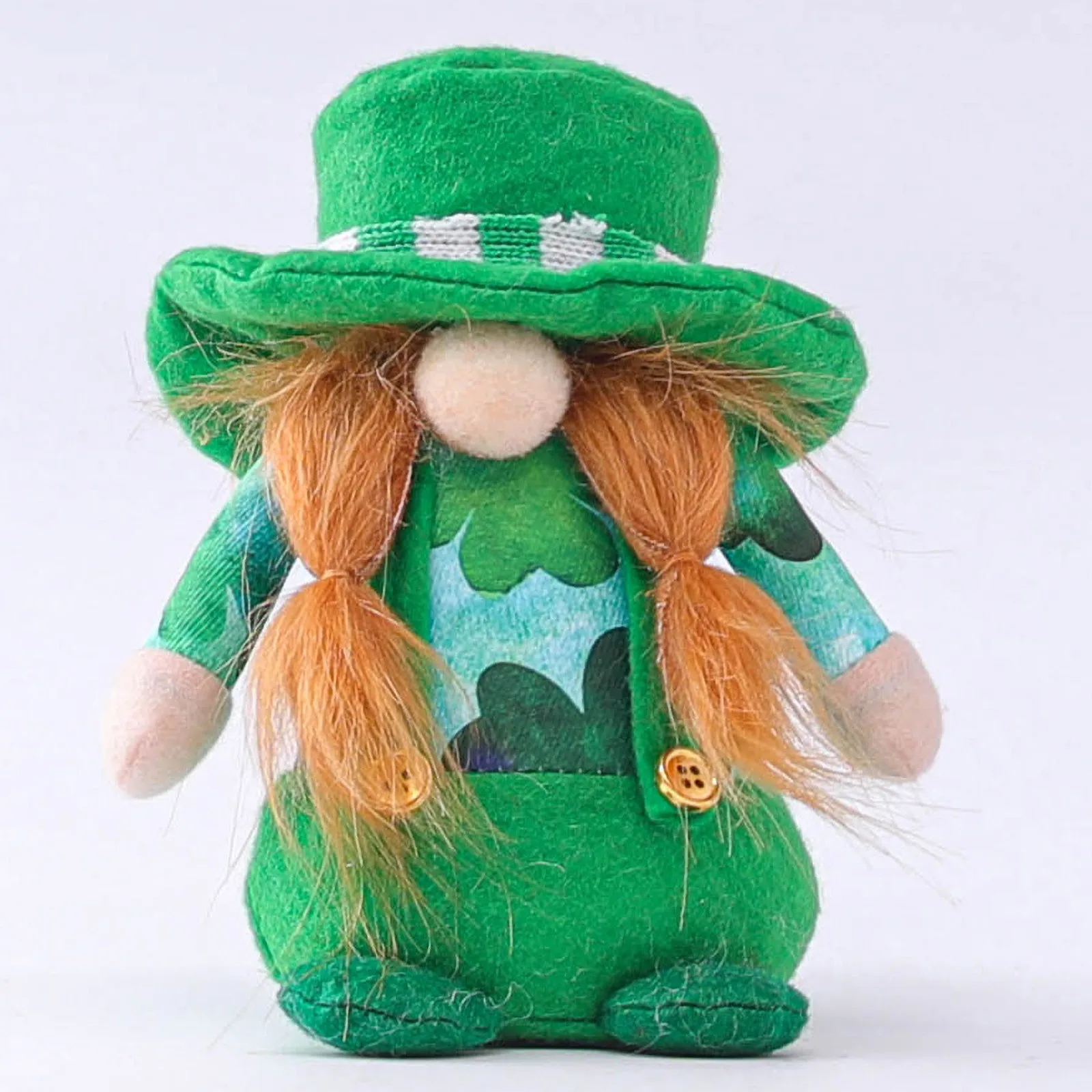 

2pcs Irish Day St. Patrick's Day Faceless Doll Rudolph Doll Decoration Plush Toy Kids Toys Gnome Wielkanoc Dekoracje