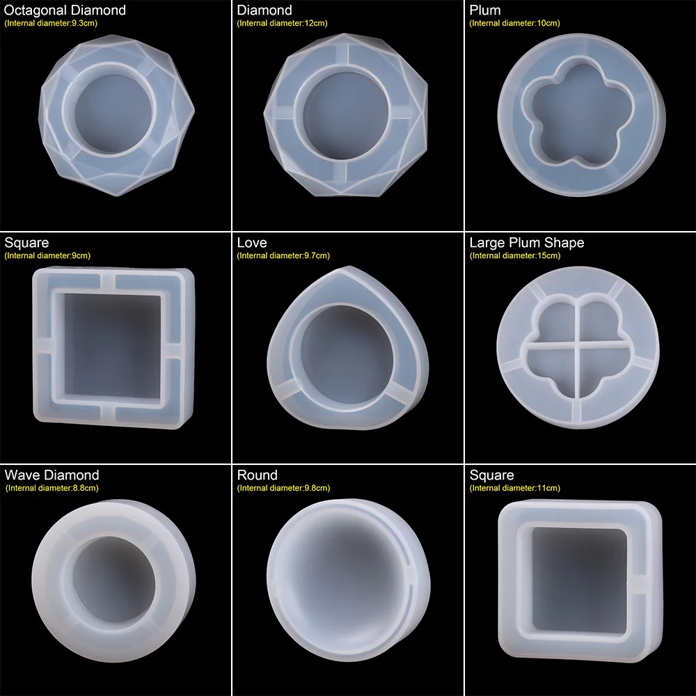 1 шт. Горячая DIY Форма для пепельницы прозрачная белая силиконовая форма из