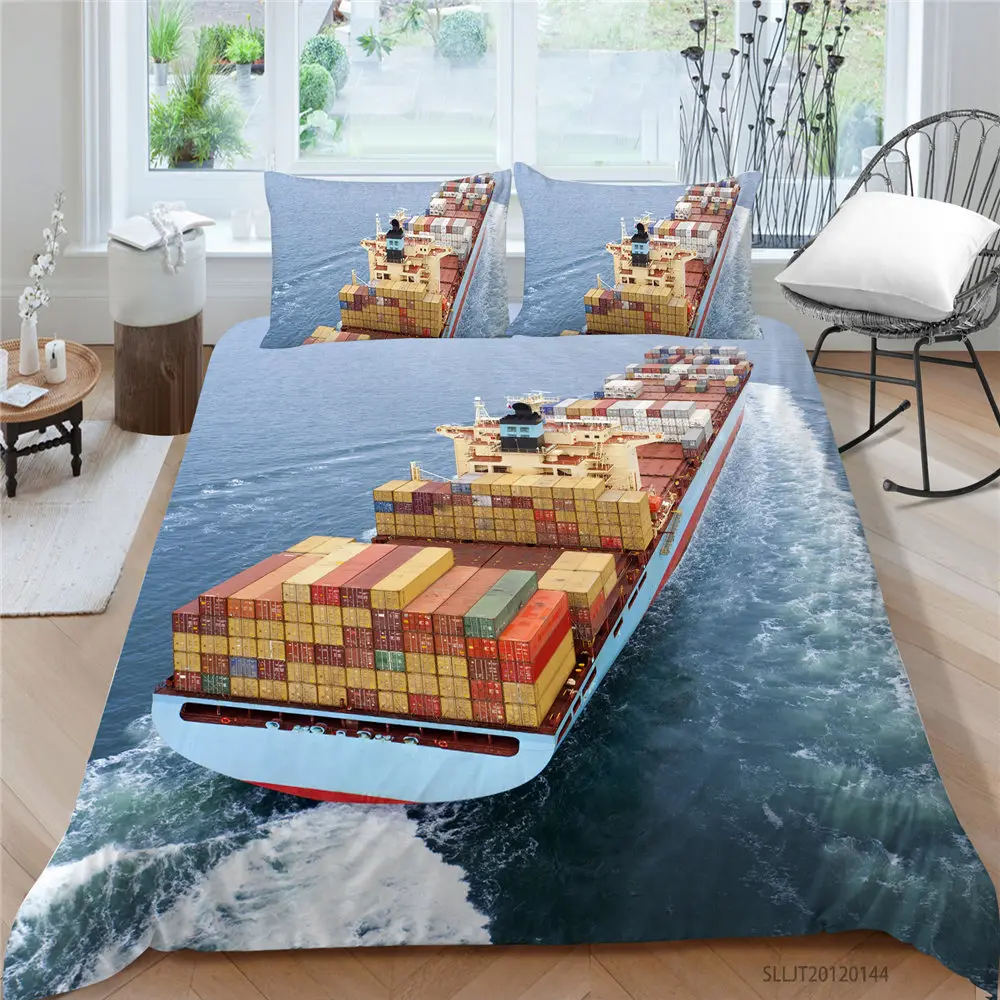 

Hot Sale Bed Set Airplane In The Sky Duvet Cover Sun Double Twin Full King Queen Single Creative Bedding Set Blue Sky