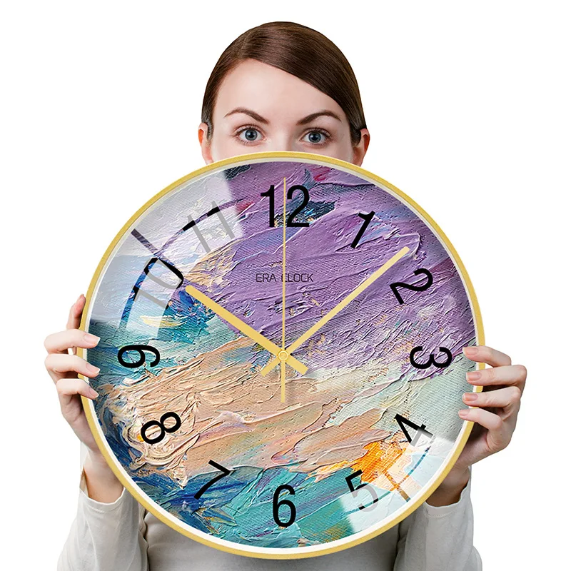 Настенные часы в скандинавском стиле современные бесшумные настенные 12 дюймов