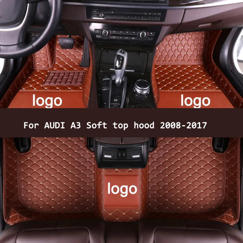 APPDEE кожаные автомобильные коврики в салон для AUDI A3 мягкий верхний колпак 2008 2014 2015