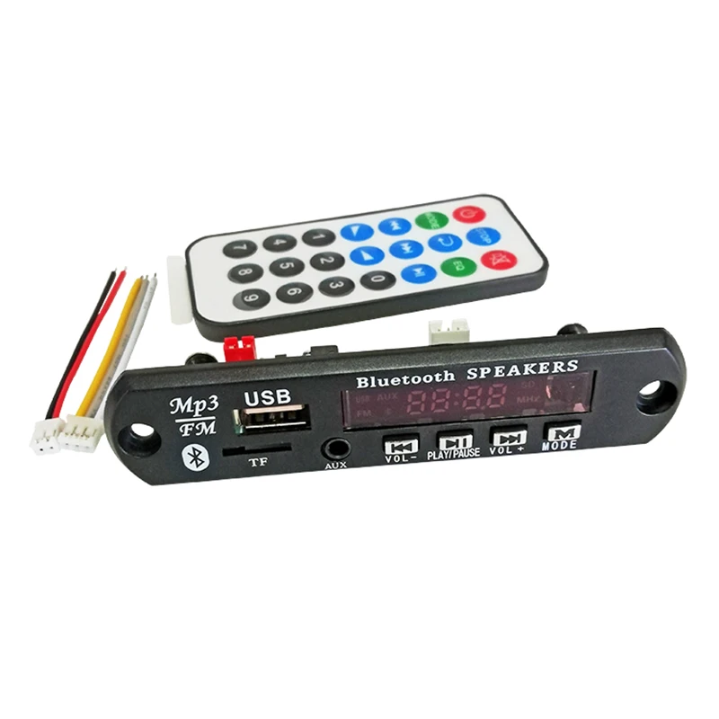 Автомобильный fm-радио MP3 декодер плата усилительная плата Bluetooth 15Wx2 Bluetooth 5,0 приемник WAV APE FLAC аудио декодирование USB TF FM AUX