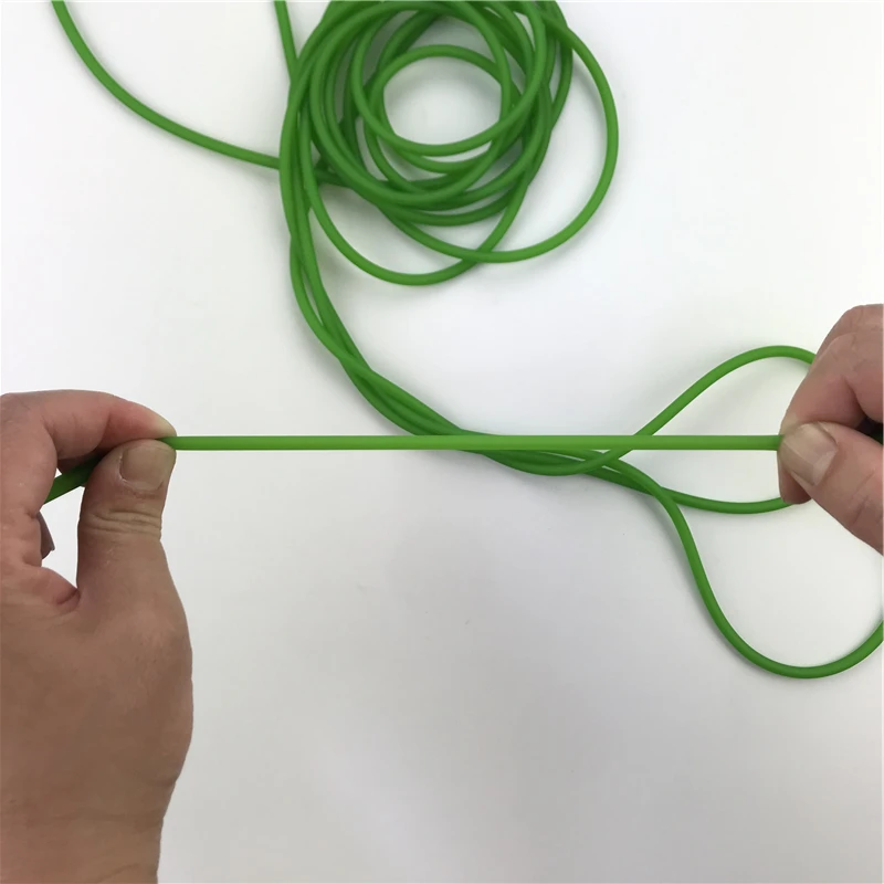 Green Natural Latex Slingshots Rubber 0.5-5M For Hunting Shooting High Elastic Tubing Accessories 2X5mm Diameter Bow Archery