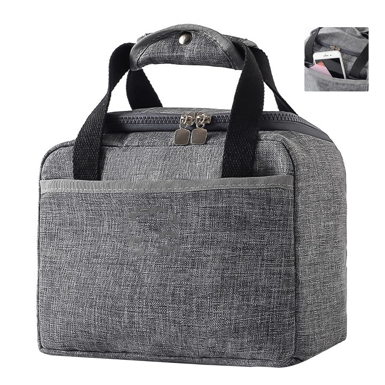 

Portable Lunch Bag 5L Thermal Insulated Lunch Box Tote Cooler Handbag Bento Pouch Dinner Container School Food Storage Bag