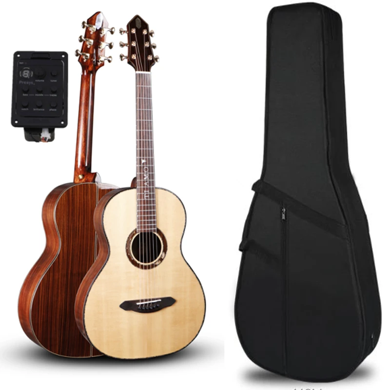 Профессиональная твердая гитара 38 &quotгитара с твердой еловой/ламинированный