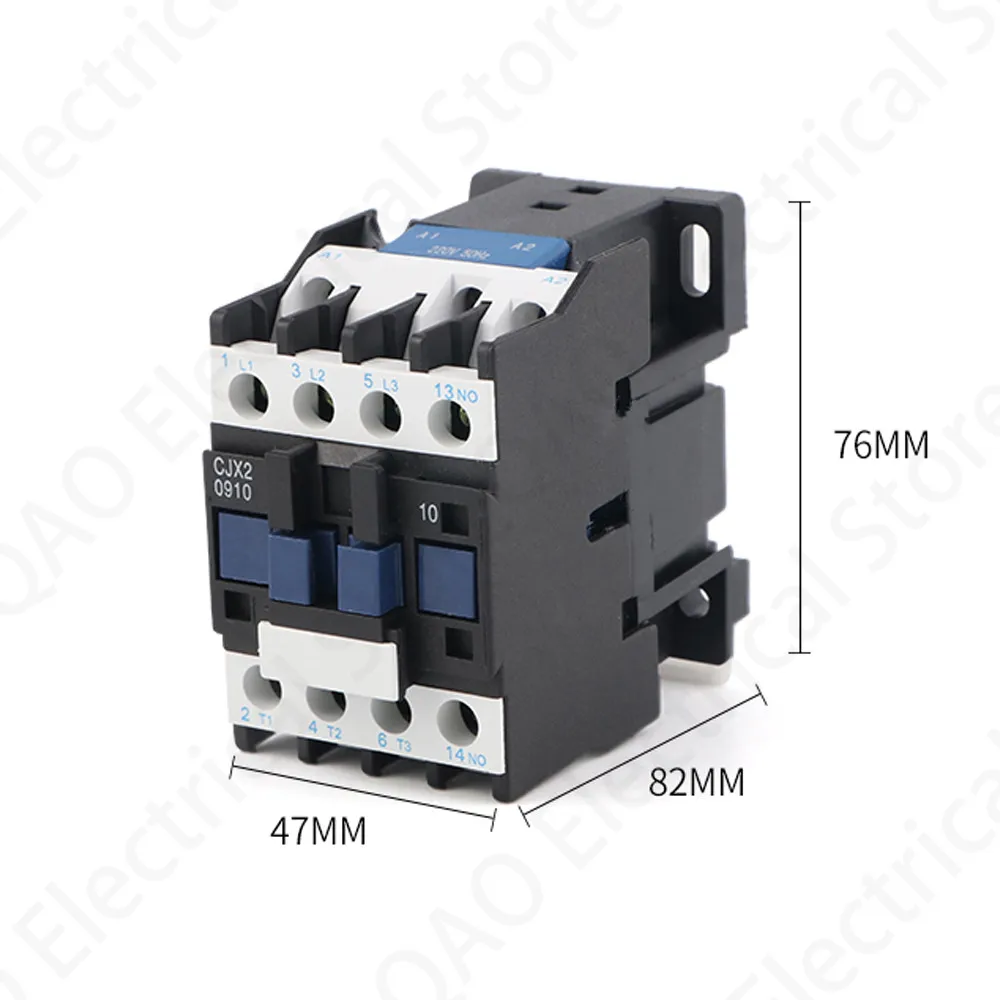 CJX2 0901 LC 660V 9A 3 канальный P + N NC DIN Rail AC контактор переменного тока 24V 36V 110V 220V 380V