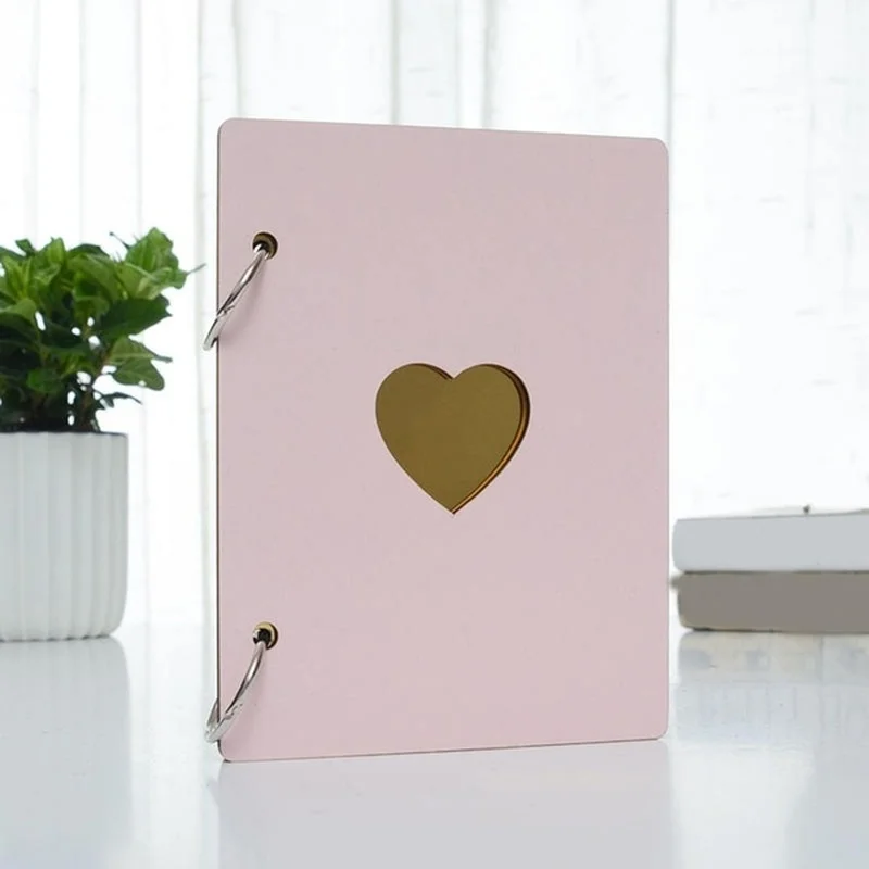 6 дюймовый деревянный фотоальбом сделай сам скрапбукинг запись Подарок на