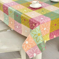 tablecloth pvc waterproof table cover printing roll personality flower for restaurant hotel party dining room decor