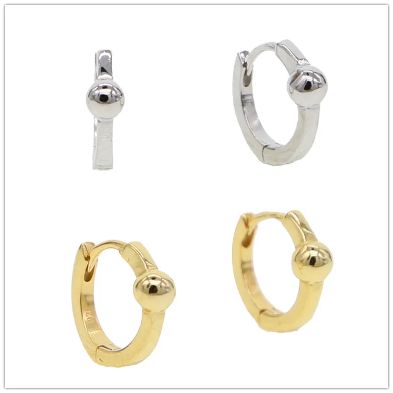 Женские серьги-кольца из серебра 925 пробы 2 цвета | Украшения и аксессуары