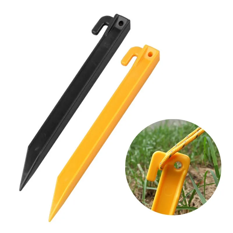 

Outdoor Camping Tent Pegs Plastic Sandy Beach Awning Peg Stakes 30.5 CM Heavy Duty Nylon Canopy Hiking Stakes Ground Nail
