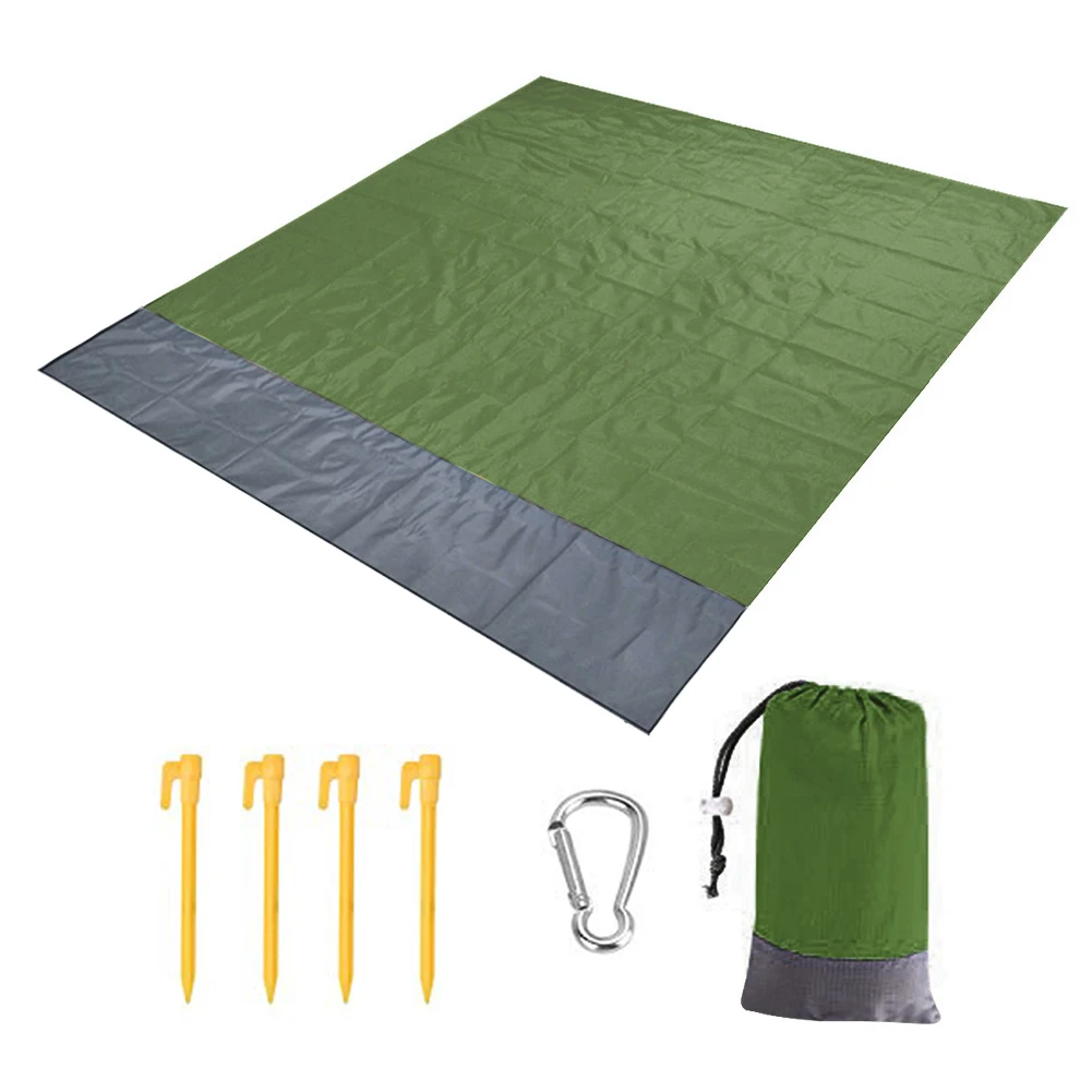 

200x140cm Pocket Camping Mat Portable Picnic Waterproof Beach Blanket Ground Mat Travelling Easy Carrying Portable Parts