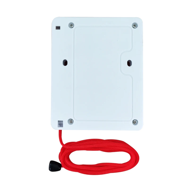 

433.92mhz Voice Reporting Wireless Nurse Calling System 1 Bed Receiver + 12 Pull Cord Call Button Nurse Station Hospital Clinic