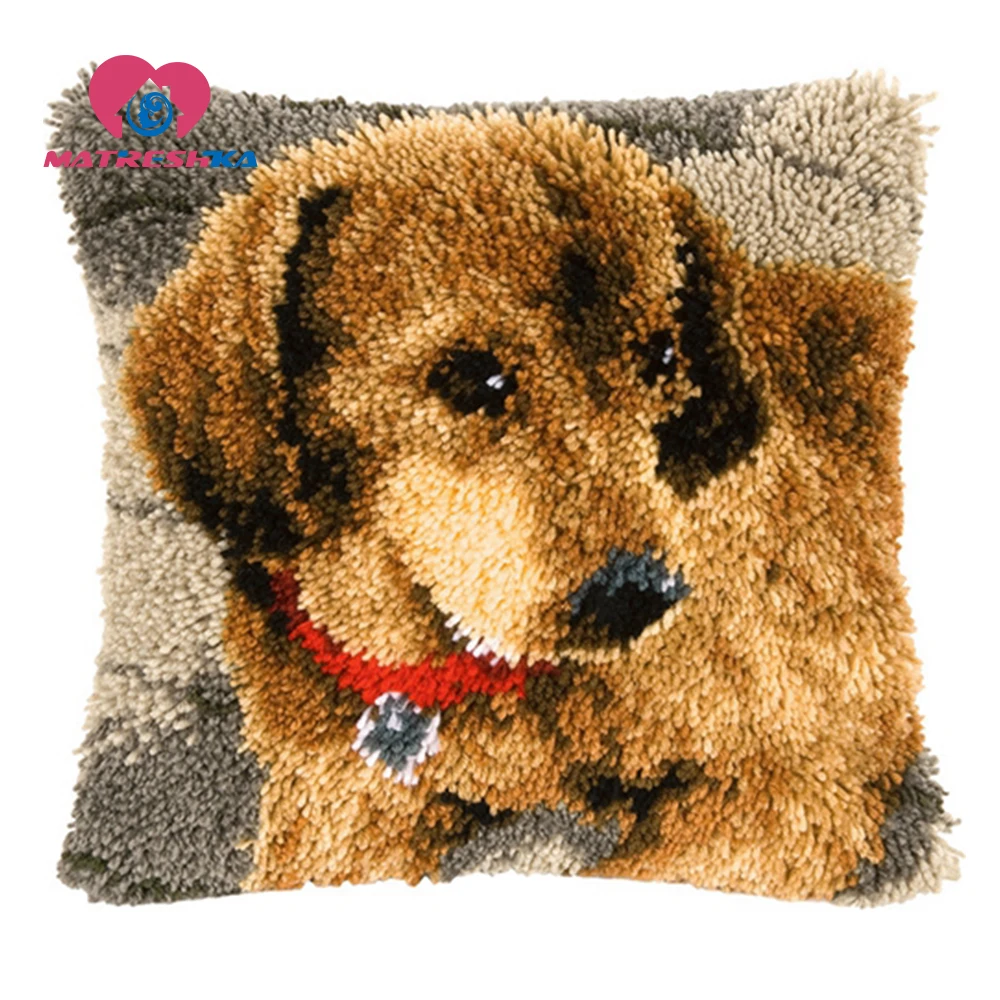 Ковер с животными Вышивка Набор подушек перекресная строчка Подушка наборы