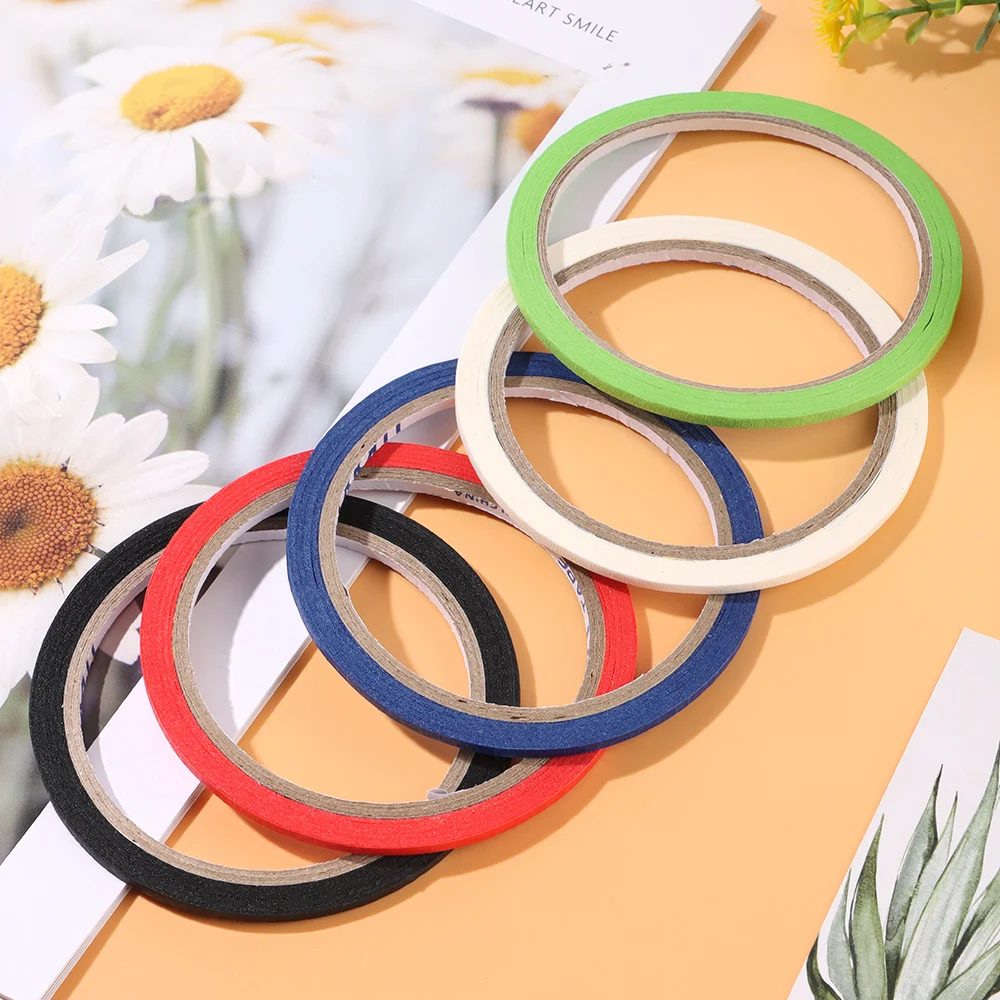 

3mm Width Dolls Clothes Masking Tape Paper Adhesive Painters Tape 20 Meters Human Table Marking Line Tape Dolls Accessories