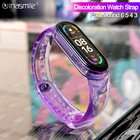 Ремешок силиконовый прозрачный для Xiaomi Mi Band 3 4 5 6