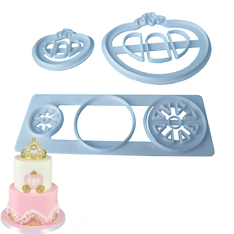 Комплект из 3 предметов платье принцессы и перевозки печенья режущая пластина