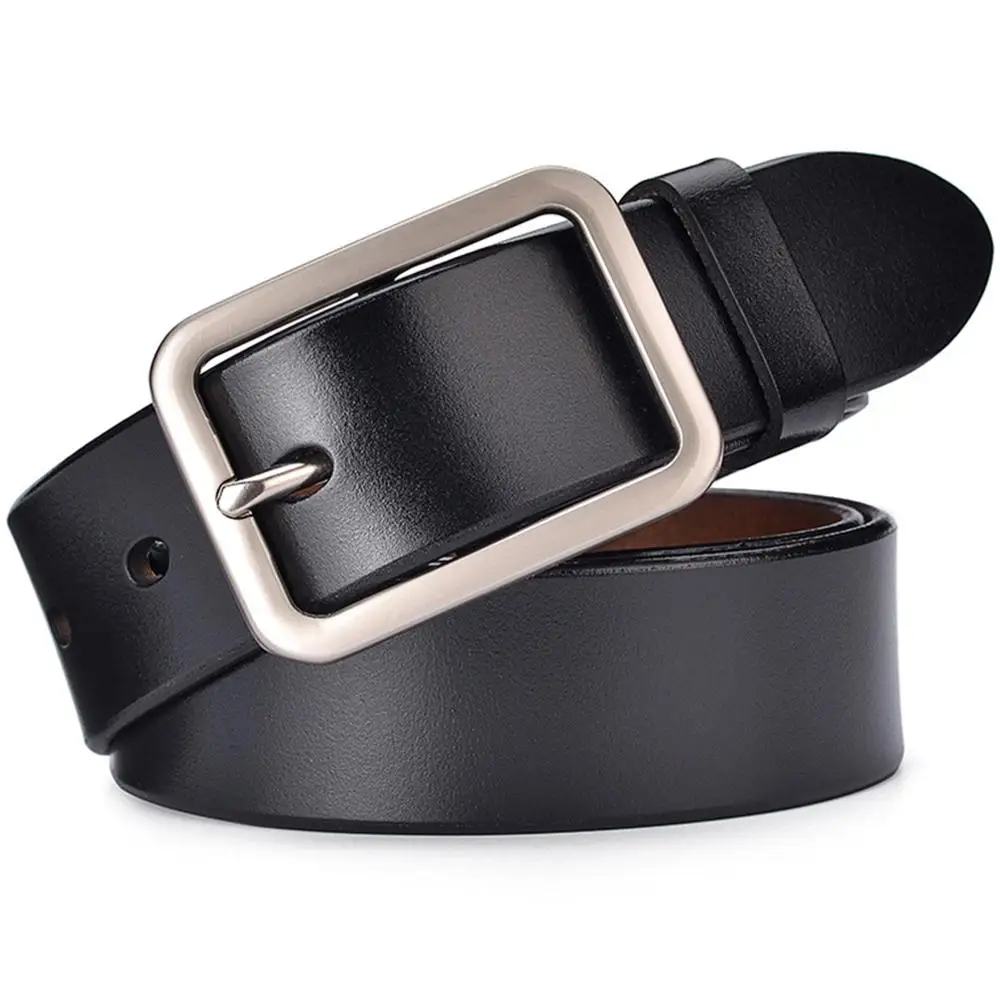 Женский Универсальный Ретро ремень из натуральной коровьей кожи простой