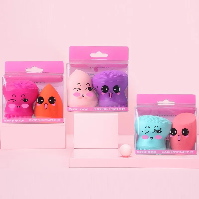 

2Pcs Shape Silicone Face Cleansing Brush Face Washing Product Pore Cleaner Exfoliator Face Scrub Brush Skin Care