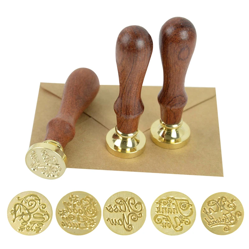 Уплотнитель в стиле ретро с рисунком металлическая деревянная ручка Love Miss You