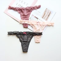 3pcslot underwear lace falbala womens panties set plus size sexy lingerie panty thongs and g string tanga seamless t back