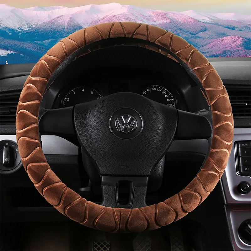 Новые поступления красный плюшевый чехол на руль для девочек теплый/Зимний