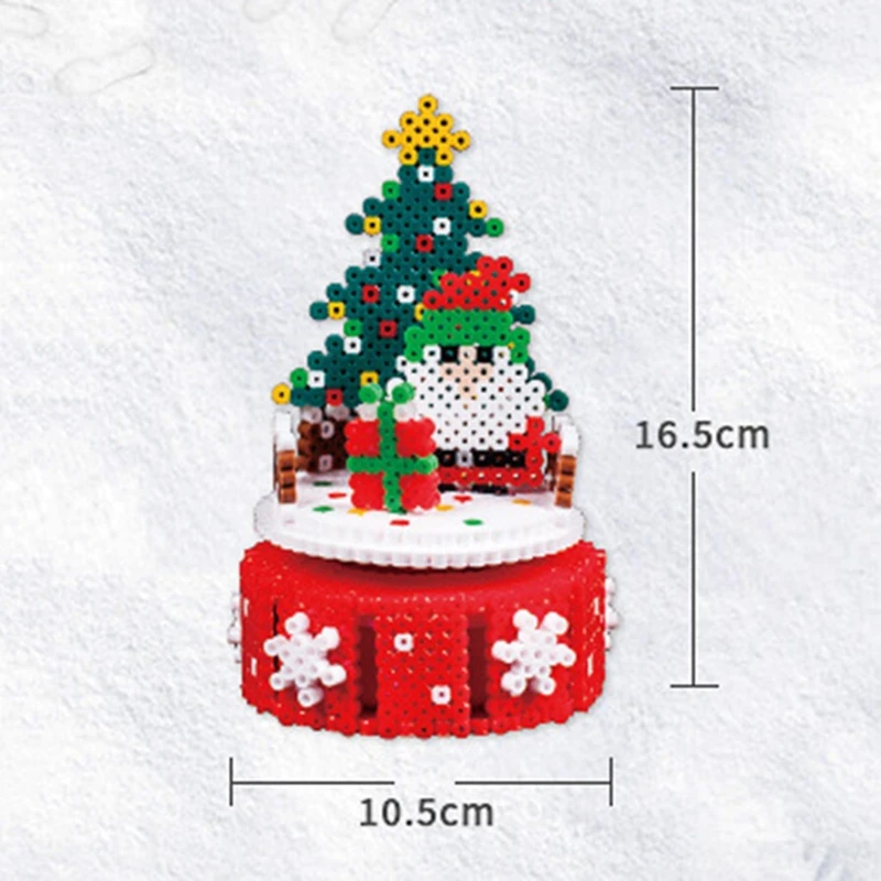 

New Christmas Tree Music Box DIY Jigsaw Puzzle Children Educational Toy for Kids Xmas Birthday Gift