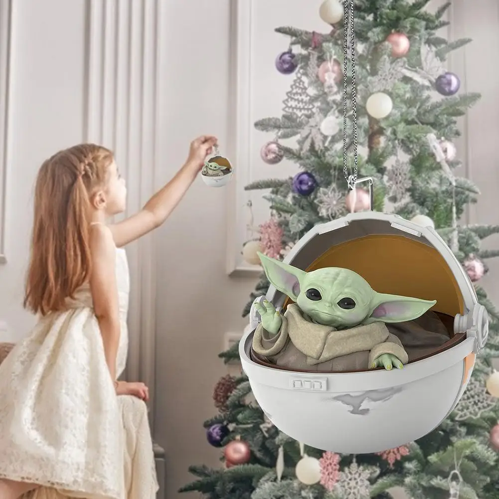 

Star Wars Baby Yoda In Capsule Mandalorian Toys Dolls Pendant Ornaments Precious Resin Decorationsift Figure Model Toy Star Wars