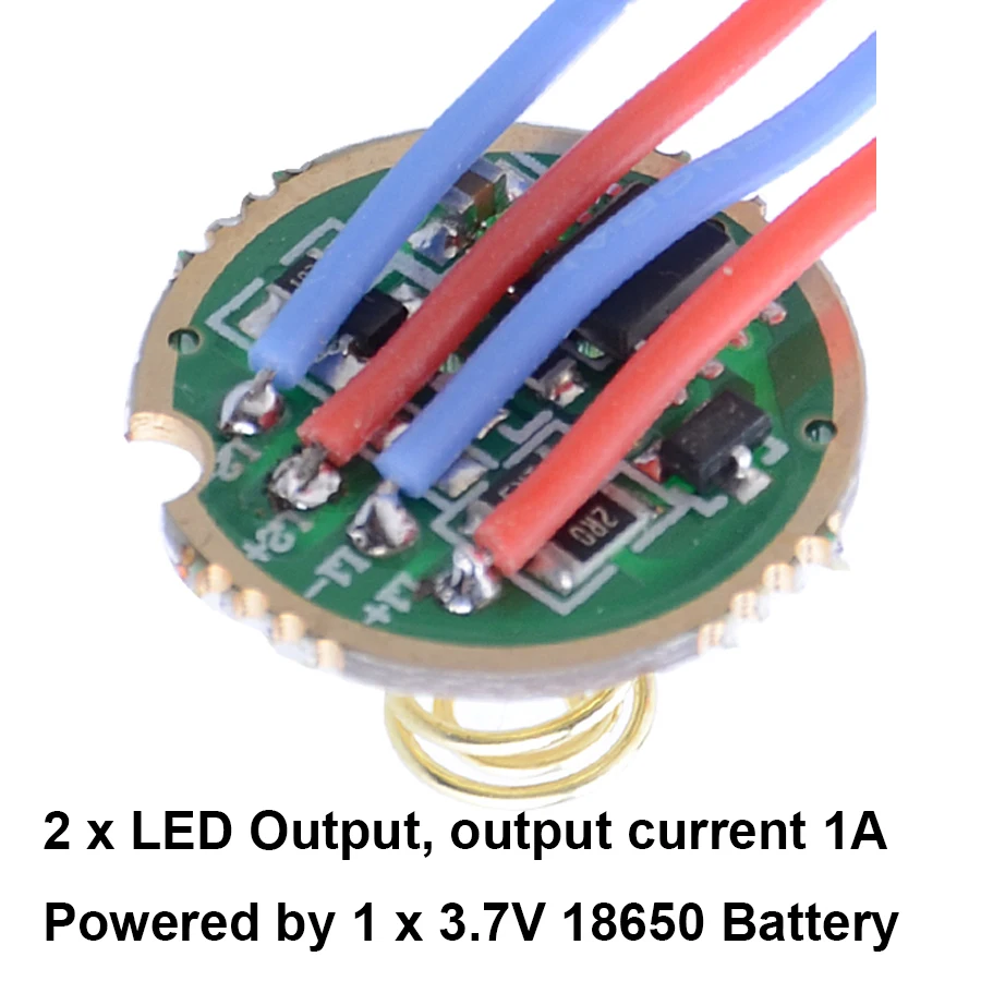 Фонарик 2 7-4 5 в 20 мм светодиода выхода 1 А 4 режима | Лампы и освещение