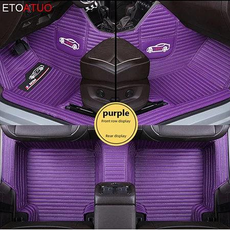 Purple ETOATUO пользовательские автомобильные коврики для mazda CX-5 CX-7 CX-9 cx3 6 gh 6 gg 323 626 demio коврики для автомобилей Автомобильные Чехлы подогрев сидений - Название цвета: Purple