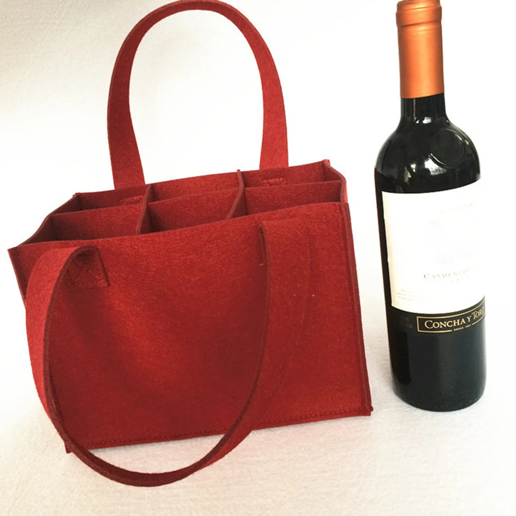 

Многоразовая моющаяся переносная большая сумка для хранения пива из войлока, 2 шт.