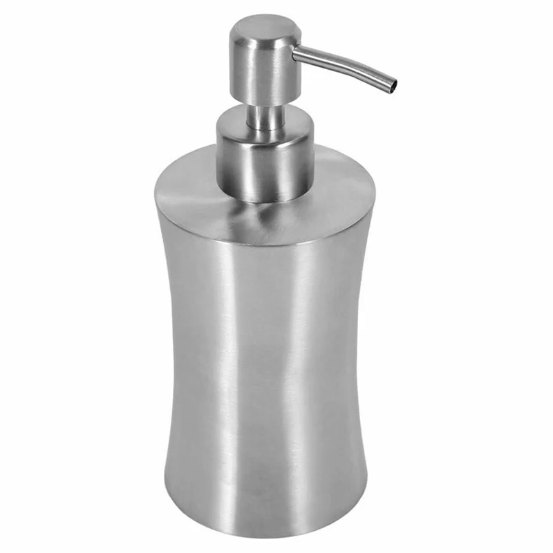 

304 Stainless Steel Liquid Soap Dispenser Bottle Bathroom Shower Pumper Lotion Soap Dispenser JAN88