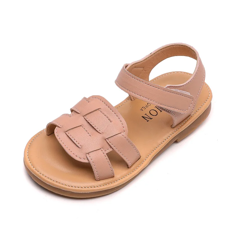 

Girls Summer Sandals Baby Girl Toddler Kids Shoes Low Heeled Sweet Princess Soft Children's Beach Shoes Yellow Pink Beige E04264