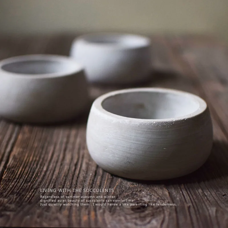 Большой размер круглая форма для бетона цветочный горшок силиконовая