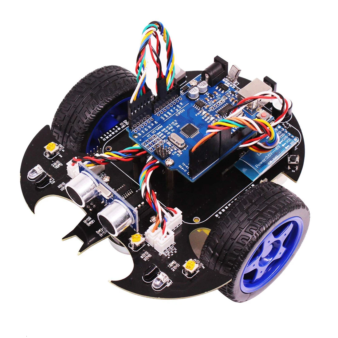 Rowsfire летучая мышь умный робот проект автомобиля полный стартовый учебник высокотехнологичная программируемая игрушка для Arduino тестовый комплект для детей и взрослых