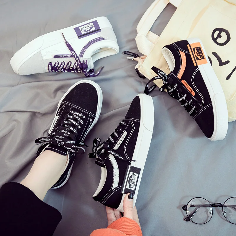 Женские кроссовки парусиновая обувь Женская Студенческая Уличная в Корейском