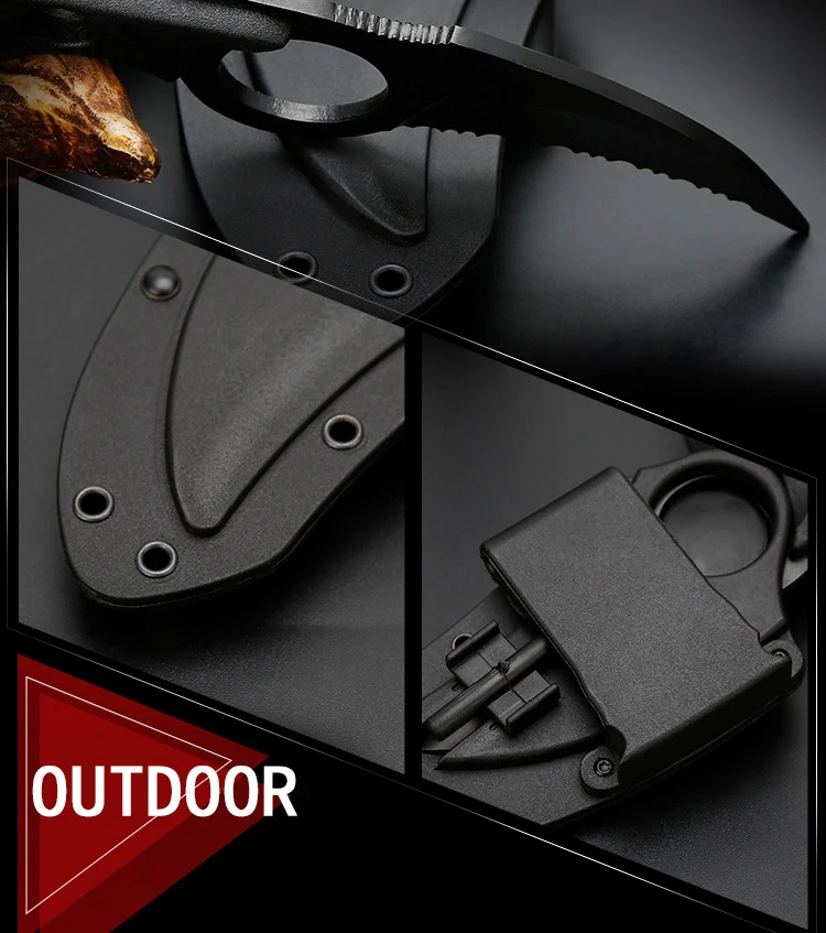 Нож коготь для выживания Мини нож Karambit CS GO тактический шеи походный уличный